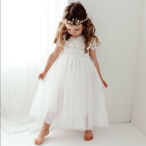 White Flower Girl Dress
